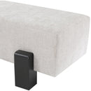  Color_Light Grey/ Black -- Edison Grey Chenille Fabric Upholstered Bench IMAGE 6