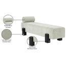  Color_Mint Green/ Black -- Edison Mint Green Chenille Fabric Upholstered Bench IMAGE 10