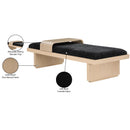  Color_Black/ Natural -- Meridian Arlington Chenille Fabric Upholstered Bench IMAGE 10