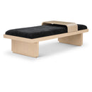  Color_Black/ Natural -- Meridian Arlington Chenille Fabric Upholstered Bench IMAGE 1