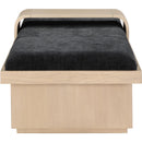  Color_Black/ Natural -- Meridian Arlington Chenille Fabric Upholstered Bench IMAGE 5