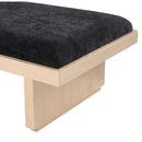  Color_Black/ Natural -- Meridian Arlington Chenille Fabric Upholstered Bench IMAGE 6