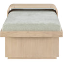  Color_Mint Green/ Natural -- Arlington Mint Green Chenille Fabric Upholstered Bench IMAGE 5