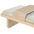  Color_Mint Green/ Natural -- Arlington Mint Green Chenille Fabric Upholstered Bench IMAGE 7