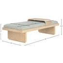  Color_Mint Green/ Natural -- Arlington Mint Green Chenille Fabric Upholstered Bench IMAGE 9