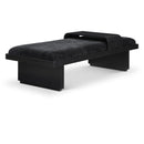  Color_Black -- Meridian Arlington Chenille Fabric Upholstered Bench IMAGE 1