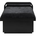  Color_Black -- Meridian Arlington Chenille Fabric Upholstered Bench IMAGE 5
