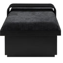 Meridian Arlington Black Chenille Fabric Bench IMAGE 5