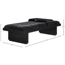  Color_Black -- Meridian Arlington Chenille Fabric Upholstered Bench IMAGE 9
