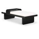 Meridian Arlington Cream Chenille Fabric Bench IMAGE 1