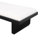 Meridian Arlington Cream Chenille Fabric Bench IMAGE 6