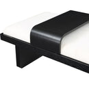 Meridian Arlington Cream Chenille Fabric Bench IMAGE 7