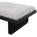  Color_Light Grey/ Black -- Arlington Grey Chenille Fabric Upholstered Bench IMAGE 6