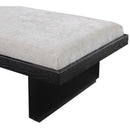 Meridian Arlington Light Grey Chenille Fabric Bench IMAGE 6