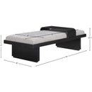Meridian Arlington Light Grey Chenille Fabric Bench IMAGE 9