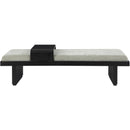  Color_Mint Green/ Black -- Arlington Mint Green Chenille Fabric Upholstered Bench IMAGE 4
