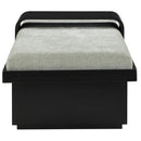  Color_Mint Green/ Black -- Arlington Mint Green Chenille Fabric Upholstered Bench IMAGE 5