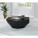  Meridian Diamante Black Oak Veneer Coffee Table IMAGE 2