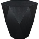  Meridian Diamante Black Oak Veneer End / Side Table IMAGE 3