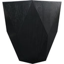  Meridian Diamante Black Oak Veneer End / Side Table IMAGE 4