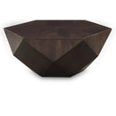  Meridian Diamante Brown Oak Veneer Coffee Table IMAGE 1