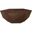 Meridian Diamante Brown Oak Veneer Coffee Table IMAGE 3