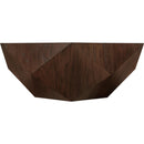  Meridian Diamante Brown Oak Veneer Coffee Table IMAGE 4