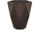 Meridian Diamante Brown Oak Veneer End / Side Table IMAGE 1