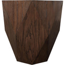  Meridian Diamante Brown Oak Veneer End / Side Table IMAGE 4