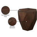  Meridian Diamante Brown Oak Veneer End / Side Table IMAGE 7