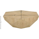  Meridian Diamante Oak Oak Veneer Coffee Table IMAGE 7