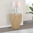  Meridian Diamante Oak Oak Veneer End / Side Table IMAGE 2