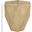 Meridian Diamante Oak Oak Veneer End / Side Table IMAGE 7