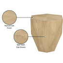  Meridian Diamante Oak Oak Veneer End / Side Table IMAGE 8