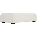  Meridian Diana Cream Linen Textured Fabric And Wood Coffee Table IMAGE 3
