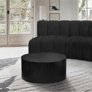  Meridian Terrazzo Black Iron Coffee Table IMAGE 2
