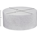  Meridian Terrazzo White Iron Coffee Table IMAGE 6