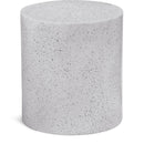  Meridian Terrazzo White Iron End / Side Table IMAGE 1