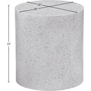  Meridian Terrazzo White Iron End / Side Table IMAGE 6