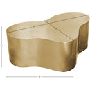  Meridian Tevere Gold Iron Coffee Table IMAGE 6