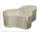  Meridian Tevere Silver Iron Coffee Table IMAGE 6