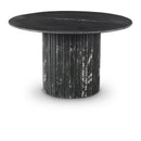  Color_Black -- Meridian Round Genoa Dining Table with Top and Pedestal Base IMAGE 1
