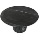  Color_Black -- Meridian Round Genoa Dining Table with Top and Pedestal Base IMAGE 3