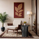  Meridian Genoa Black Marble End Table IMAGE 2