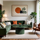  Meridian Genoa Green Marble Coffee Table IMAGE 2
