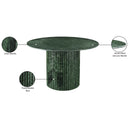  Color_Green -- Genoa 48" Green Marble Dining Table IMAGE 10