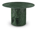  Color_Green -- Genoa 48" Green Marble Dining Table IMAGE 1