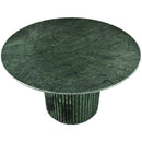  Color_Green -- Genoa 48" Green Marble Dining Table IMAGE 3