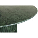  Color_Green -- Genoa 48" Green Marble Dining Table IMAGE 5