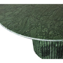  Color_Green -- Genoa 48" Green Marble Dining Table IMAGE 7